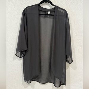 H&M Divided Black Sheer Cardigan